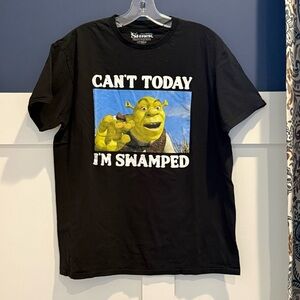 Hybrid & Company Black Shrek Graphic Tee Size L